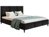 Łóżko tapicerowane ze stelażem 120x200 Trio Czarne