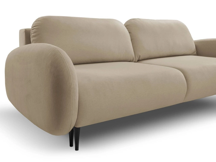 Kanapa z funkcją spania i pojemnikiem na pościel Alta Brązowa