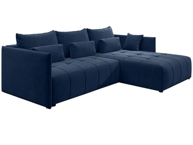 Narożnik L uniwersalny z funkcją spania i pojemnikiem Ardi Ciemny niebieski