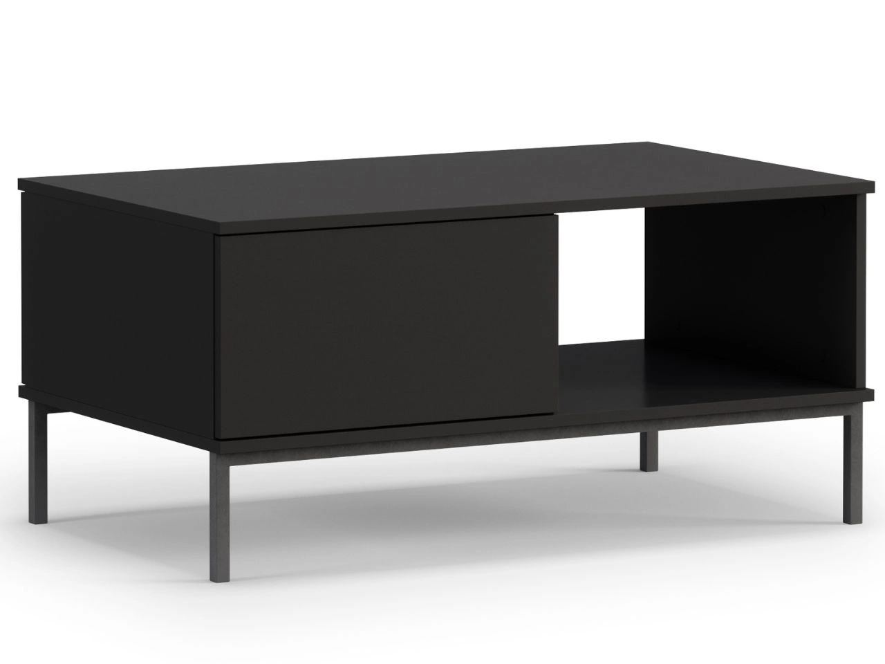Stolik kawowy z szufladą Soroko Czarny
