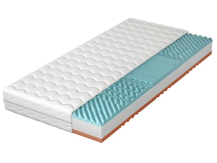 Materac piankowy z 7 strefami twardości i profilowaną pianką Rovii 160x200