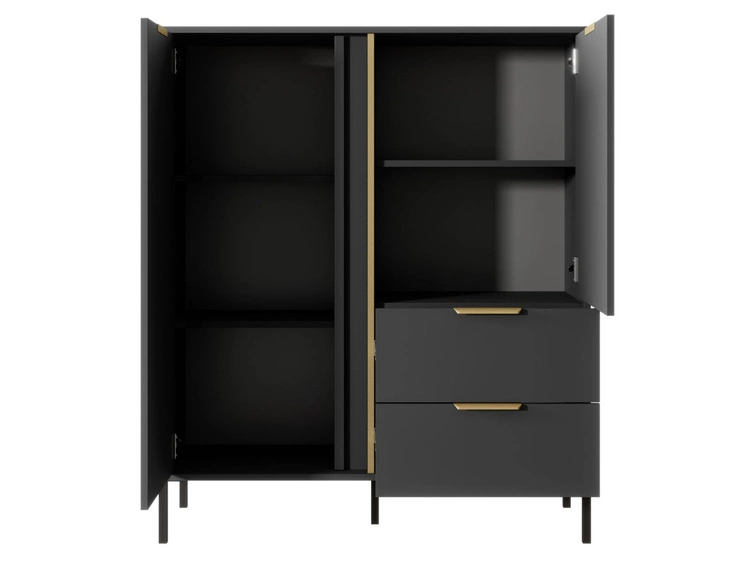 Komoda z drzwiami i szufladami Drino Antracyt