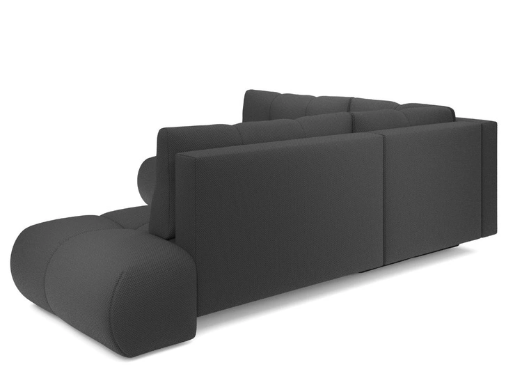 Narożnik z funkcją spania i pojemnikiem Prawy Kair Grafitowy