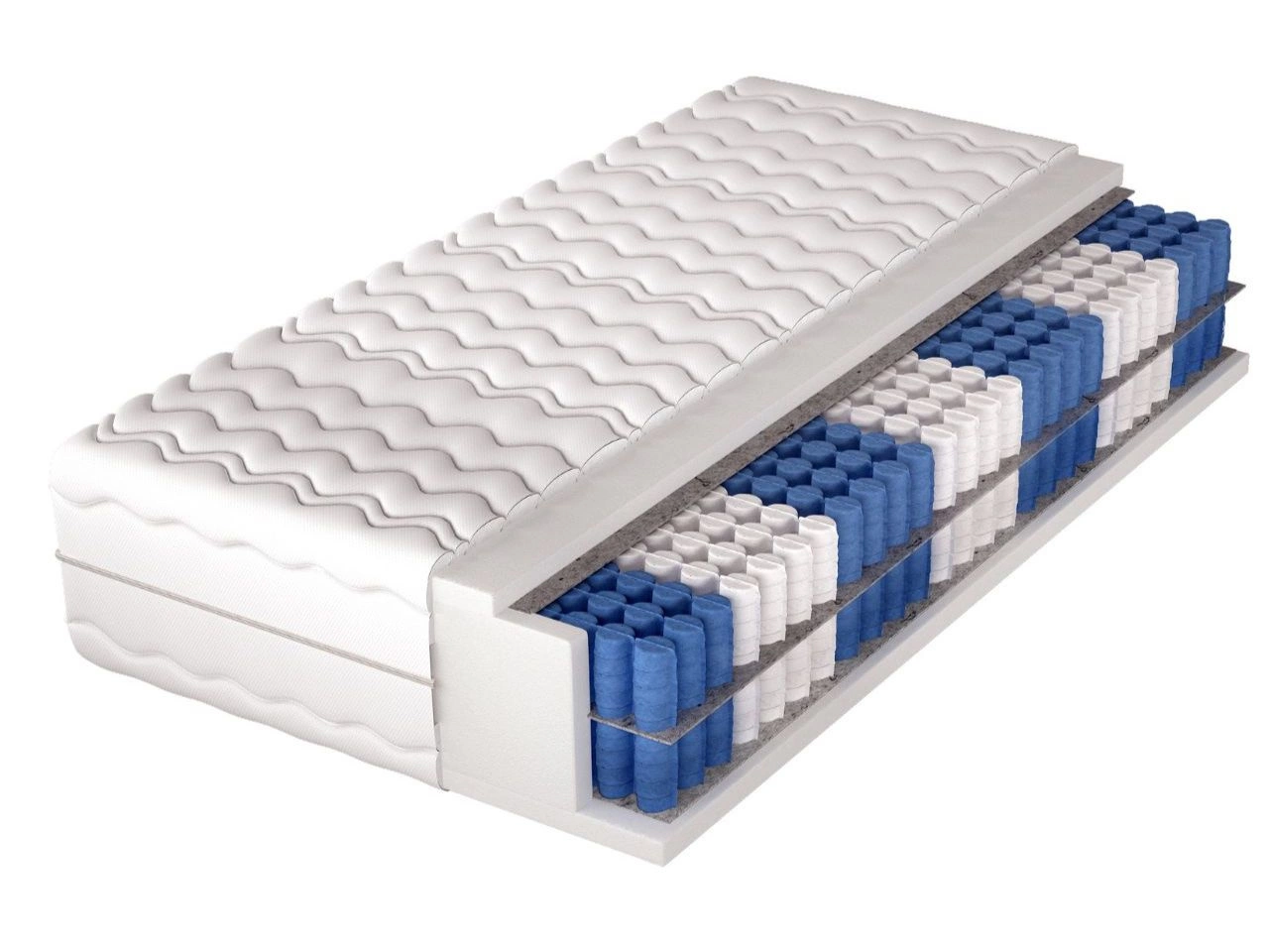 Materac kieszeniowy pocket z pianką poliuretanową Velario 160x200