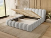 Łóżko tapicerowane z pojemnikiem i stelażem 180x200 Averia Szary