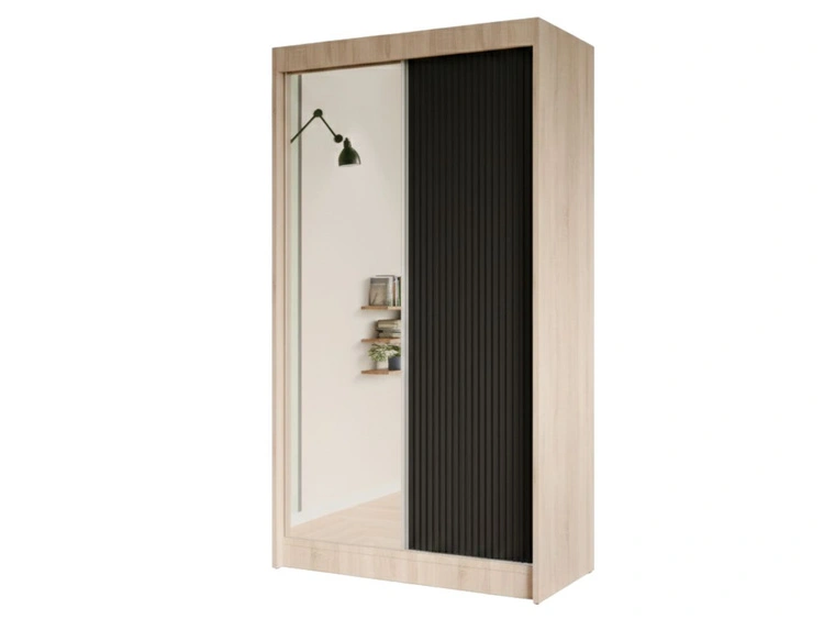 120 cm \ Czarny || Dąb Sonoma \ Tak