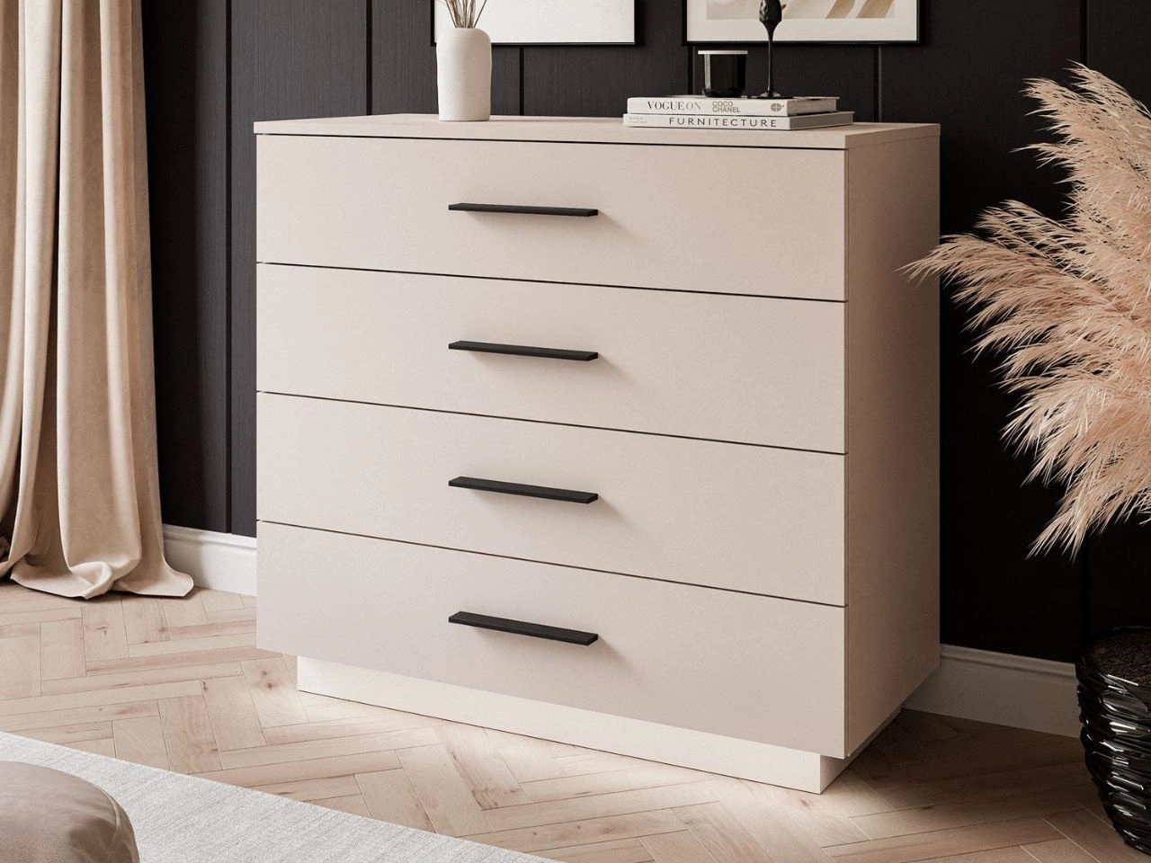 Komoda z szufladami i oświetleniem LED Nuveo Kaszmir