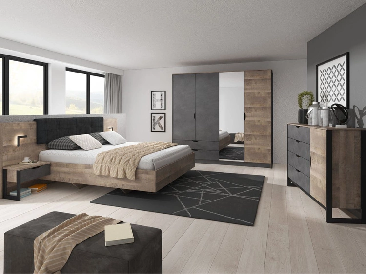 Komoda z drzwiami i szufladami 138 cm Denis Dąb Sand Grande, Matera