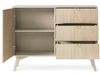 Komoda z drzwiami i szufladami 106 cm Modena Beż Piaskowy