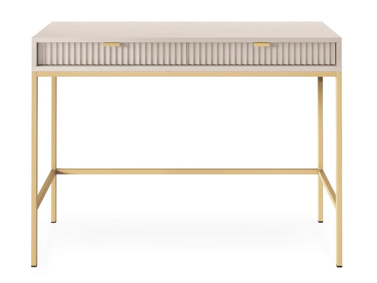 Toaletka z szufladami Amber Kaszmir na złotych nogach
