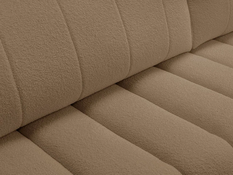 Narożnik z pojemnikiem i funkcją spania Prawy Adoro Brązowy