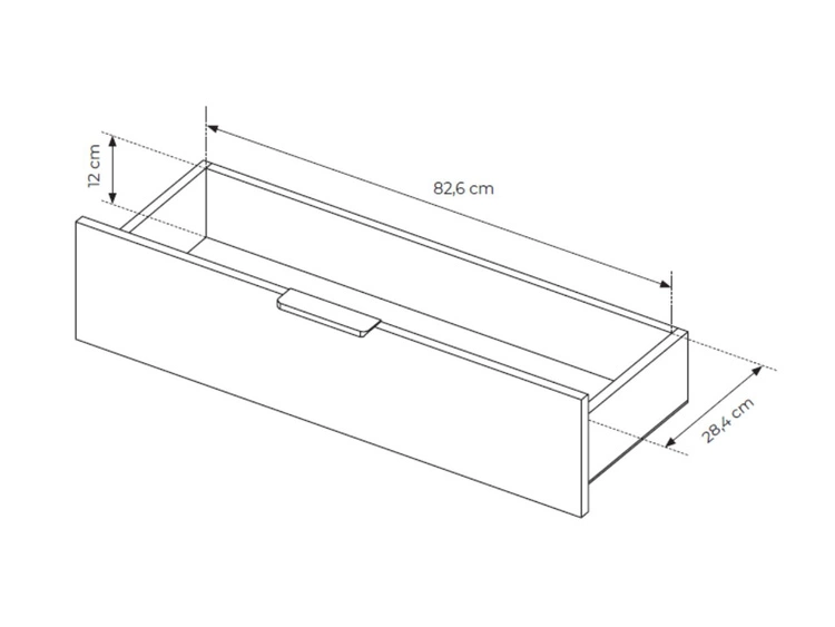 Komoda z drzwiami i szufladami Lumina Kaszmir