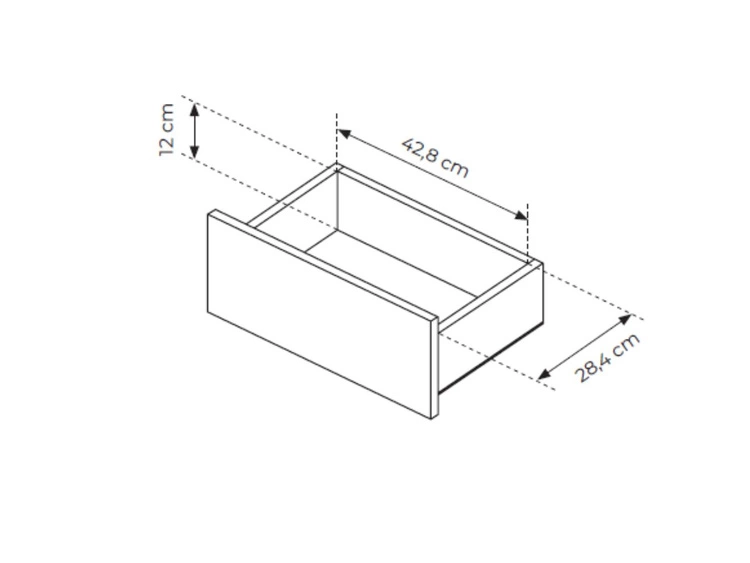 Komoda z drzwiami i szufladami 160 cm Fascino Dąb Cremona, czarny