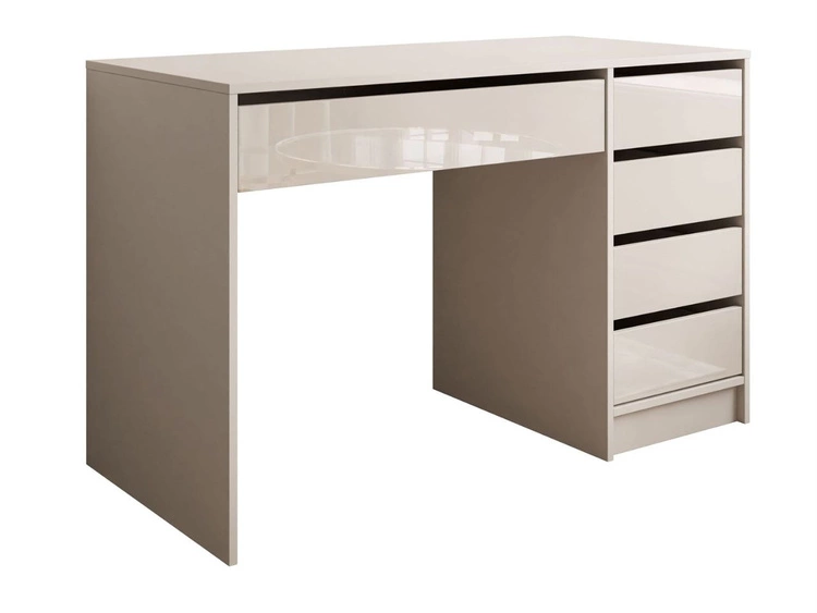 Biurko z pięcioma szufladami Melo kaszmir połysk