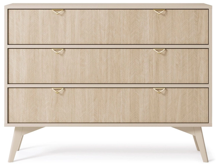 Komoda z trzema szufladami Modena Beż Piskowy