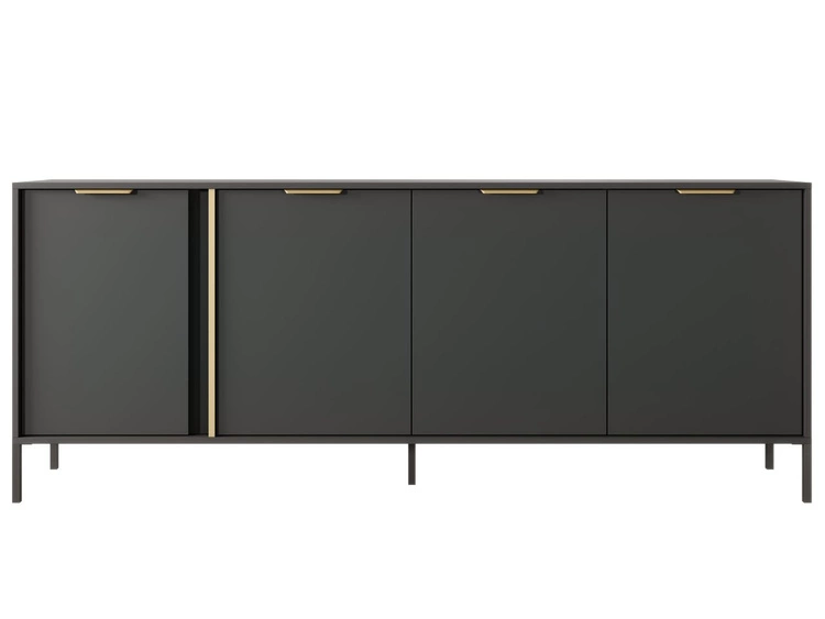 Komoda z drzwiami 203 cm Drino Antracyt