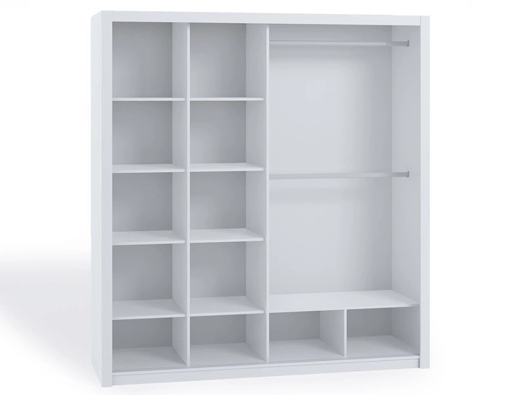 Szafa dwudrzwiowa z drzwiami przesuwnymi 200 Bino Biała