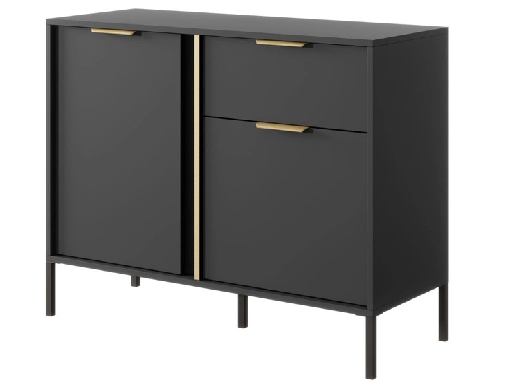 Komoda z drzwiami i szufladą Drino Antracyt