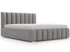 Łóżko tapicerowane z pojemnikiem i stelażem 180x200 Neos Szare
