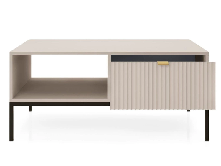 Zestaw mebli do salonu Amber Kaszmir na czarnych nogach