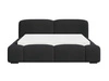 Łóżko tapicerowane z pojemnikiem i stelażem 120x200 Aubi Czarne