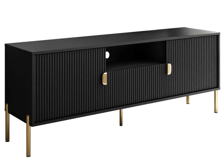 153 cm \ Czarny mat \ Złoty