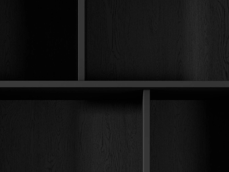 Regał z szufladami Latina Czarny