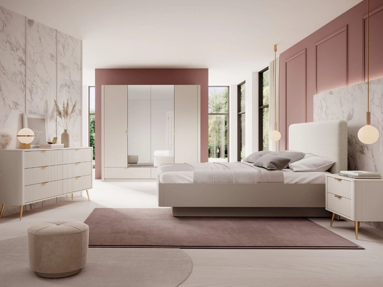 Komoda z 6 szufladami Latina Beżowa