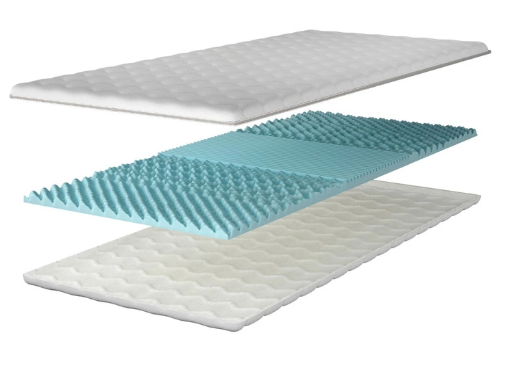 Materac nawierzchniowy z pianką profilowaną Lusso 140x200