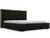 Łóżko tapicerowane z pojemnikiem i stelażem 180x200 Bonito Czarny