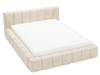 Łóżko tapicerowane z pojemnikiem na pościel 160x200 Ibiza Beżowe