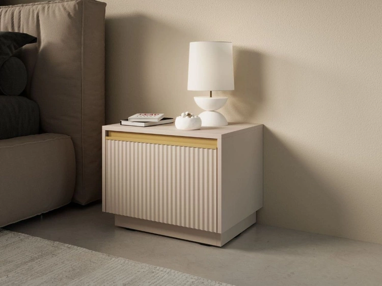 Stolik nocny z drzwiczkami Roland Beż piaskowy