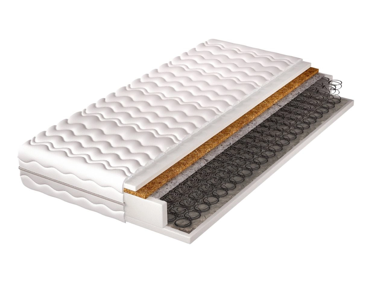 Materac bonellowy z matą kokosową Sleepo 100x200