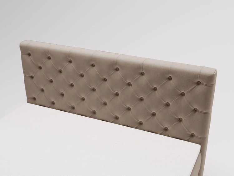 Łóżko kontynentalne z pojemnikiem na pościel 180x200 Montego Brązowe