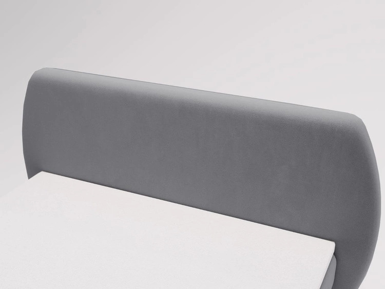 Łóżko kontynentalne z pojemnikiem na pościel 120x200 Bogota Ciemnoszare