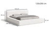 Łóżko tapicerowane z pojemnikiem i stelażem 120x200 Mali Beżowe