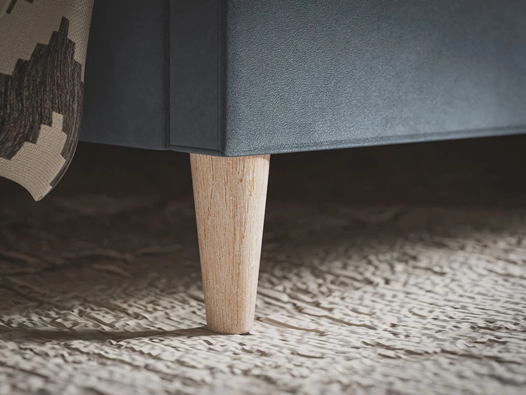 Łóżko tapicerowane ze stelażem 180x200 Snazi Czarne