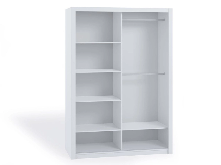 Szafa dwudrzwiowa z drzwiami przesuwnymi 180 Bino Biała