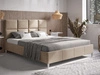 Łóżko tapicerowane ze stelażem 180x200 Luxe Beżowy
