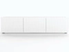 Zestaw szafek pod telewizor z drzwiczkami 300 cm Biała