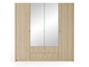 Szafa z drzwiami uchylnymi, szufladami oraz lustrem Bilancio Dąb Barista
