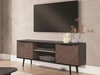 Szafka pod telewizor z drzwiczkami Nemi Brązowa