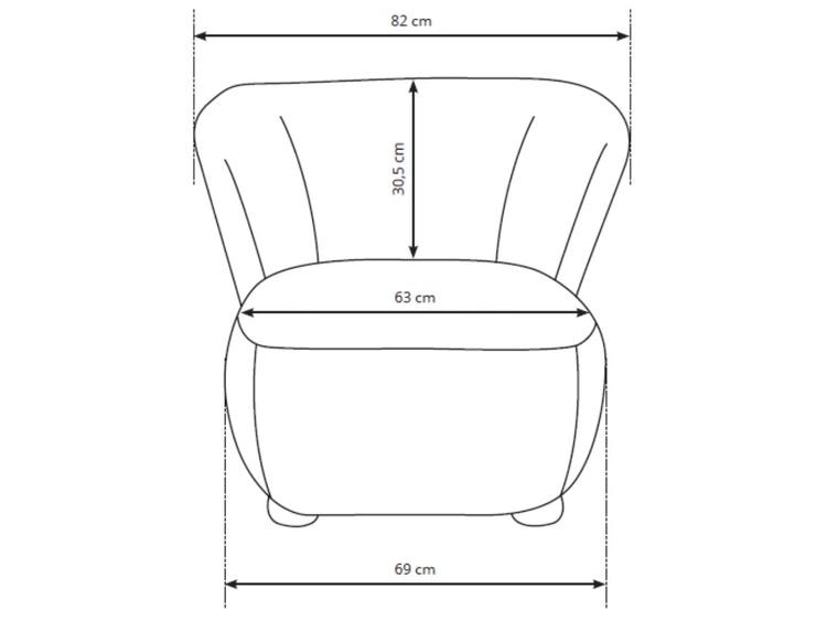 Fotel do salonu Silenzio Zielony