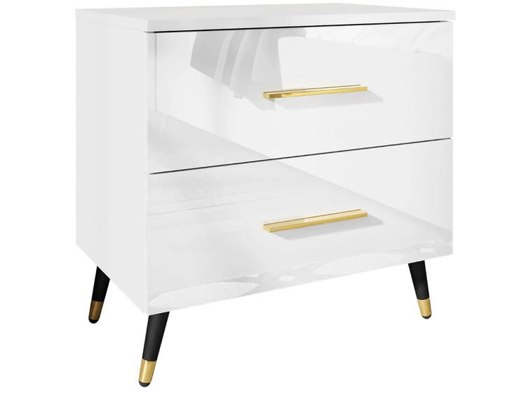 Biały \ Czarno-złote