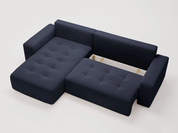 Narożnik L Lewy z funkcją spania i pojemnikiem Portland Antracyt