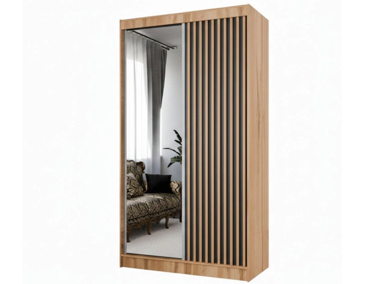 120 cm \ Czarny || Dąb wotan || Dąb Craft Złoty \ Tak