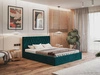 Łóżko tapicerowane z pojemnikiem i stelażem 180x200 Andri turkus