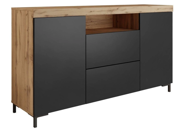 88 cm \ Czarny mat || Dąb wotan