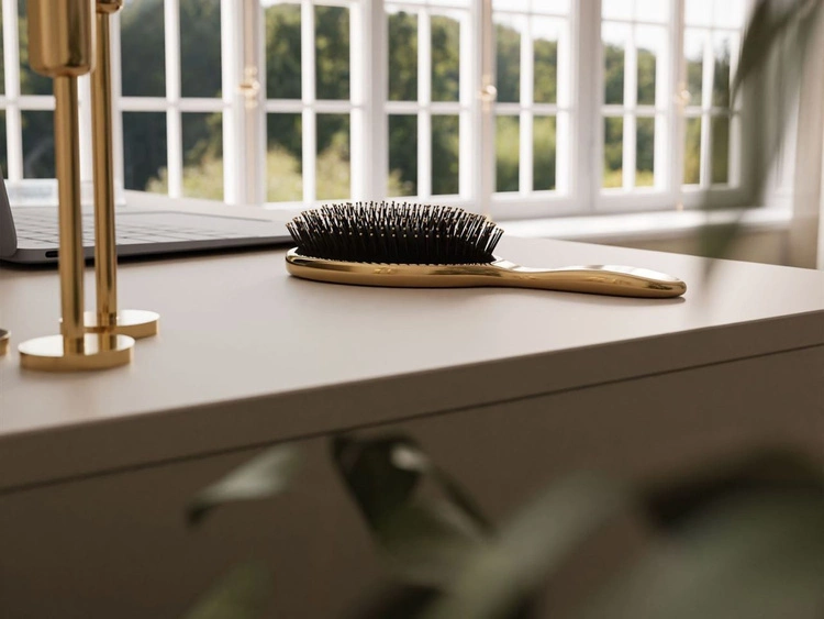 Biurko z pięcioma szufladami Melo kaszmir połysk