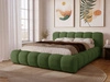 Łóżko tapicerowane z pojemnikiem na pościel 120x200 Doria Zielone